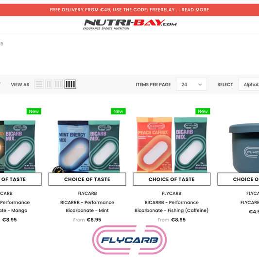 FLYCARB Now Available on NutriBay | Performance Nutrition for Endurance Athletes in Europe