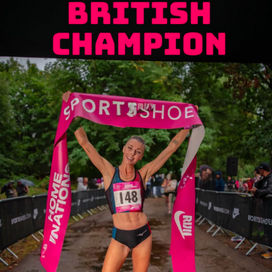 Alex Bell Crowned British 5km Champion - fuelled by FLYCARB